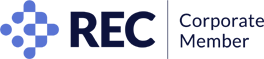 A blue and black logo for the electronic entertainment convention.